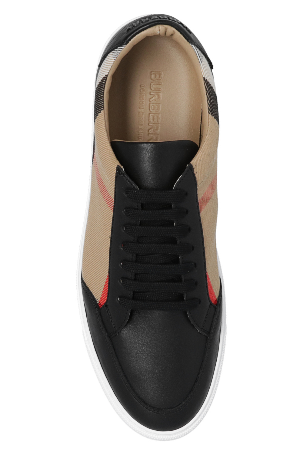 Burberry salmond leather 2025 and fabric sneakers